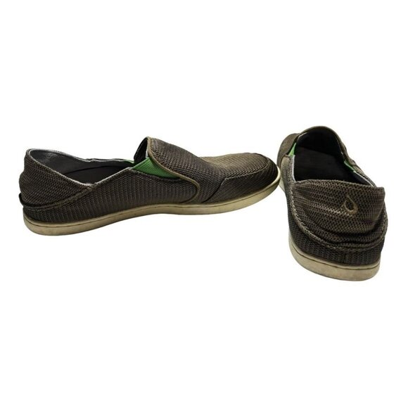 OluKai Nohea Shoes Mustang/Lime Peel Size 9 - Picture 6 of 8